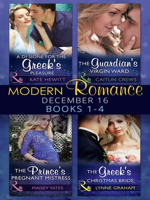 cover image of Modern Romance December 2016 Books 1-4